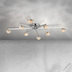 Padra Alabaster Large Staggered Arm Flush Mount