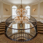Palmera Brass Crystal Chandelier - ∅37.4″ x H 41.7″Brass & ClearManorlights