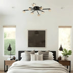 Pedrea Alabaster Wearstler Large Staggered Arm Flush Mount - Manorlights