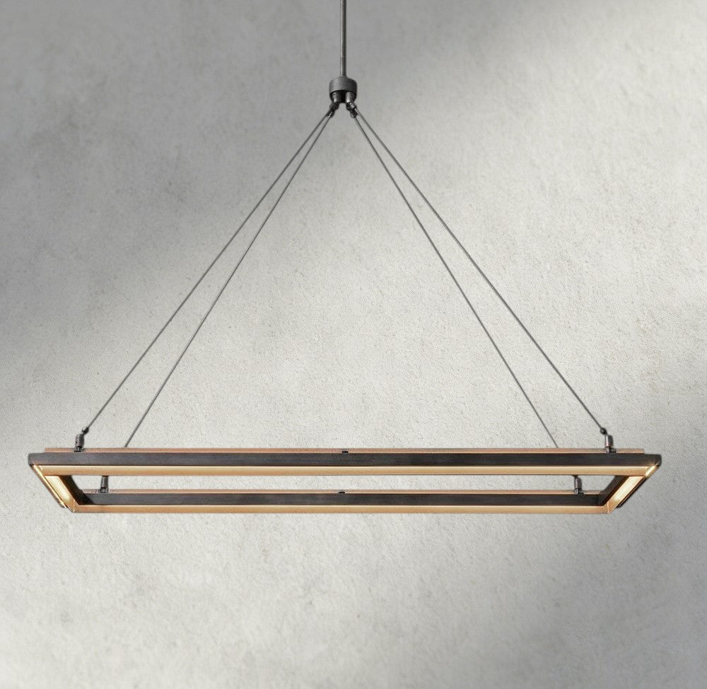 Peralta Rectangular Chandelier 48", 62"-chandelier-Manorlights