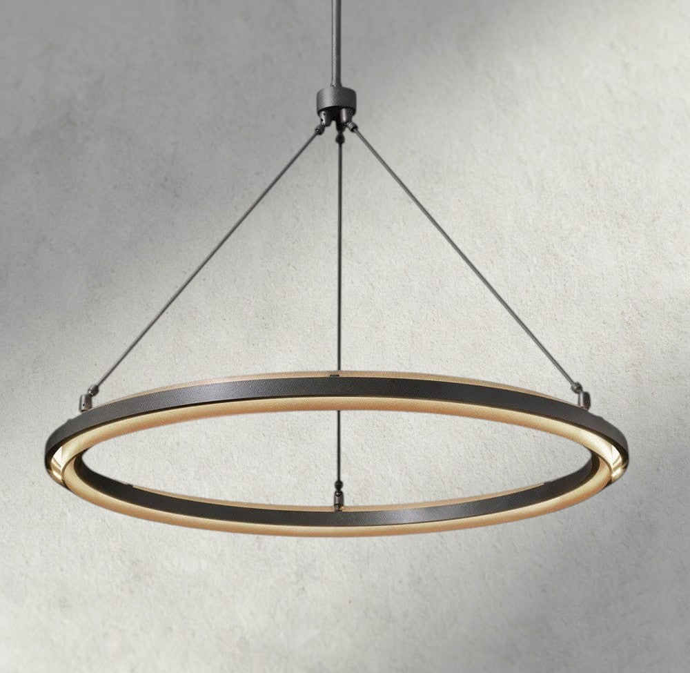 Peralta Round Chandelier 36", 48", 60", 2-Tier 60"-chandelier-Manorlights