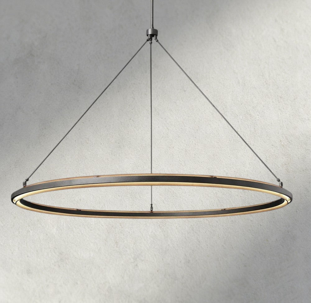 Peralta Round Chandelier 36", 48", 60", 2-Tier 60"-chandelier-Manorlights