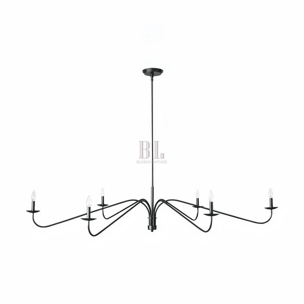 Philomena Chandelier - 70''BlackBlushlighting