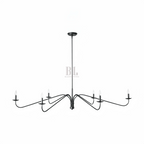 Philomena Chandelier - 70''BlackBlushlighting