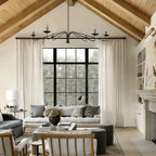 Philomena Chandelier - 60''BlackBlushlighting