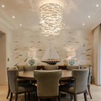 Porcelain Fish Shaped Dining Table Chandelier-Manorlights