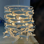 Porcelain Fish Shaped Dining Table Chandelier-Manorlights