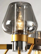 Post-modern Light Luxury Full Brass Chandelier for Living Room/Bedroom-Chandeliers--Manor Lights--Manor Lights