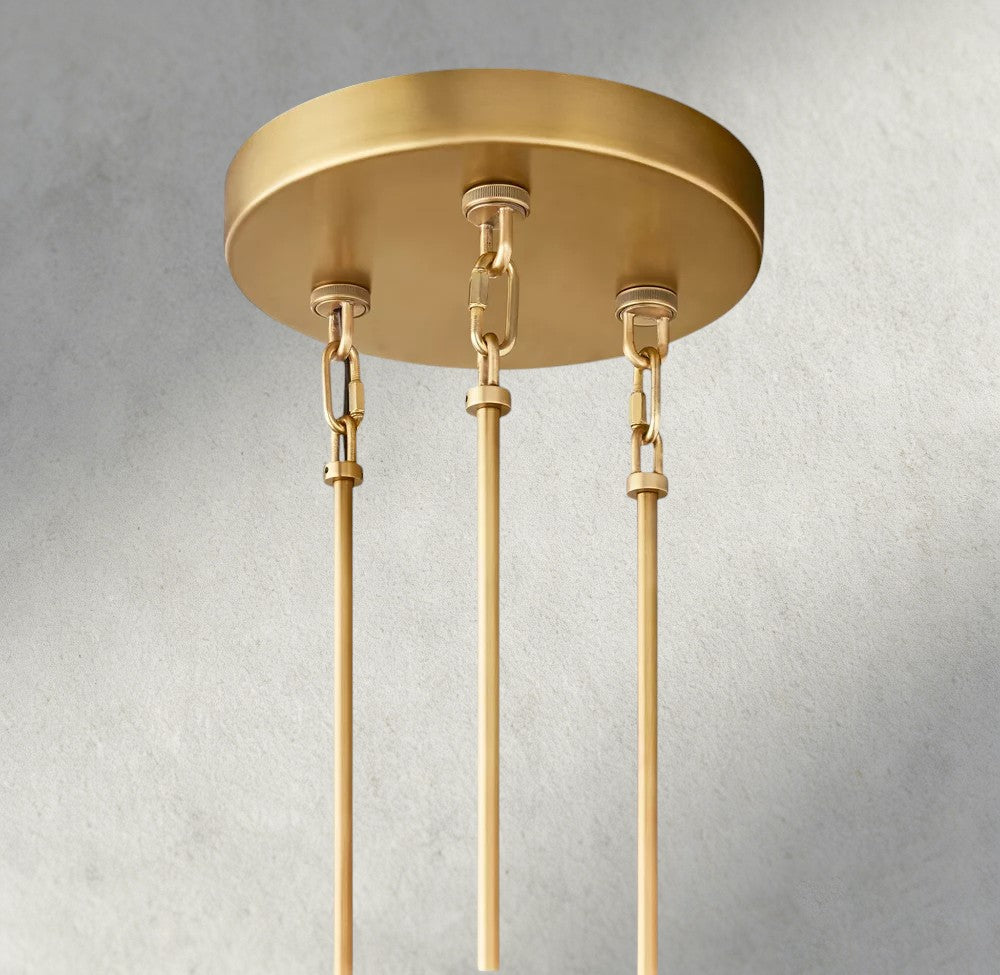 Sirene Smoke Glass Round Chandelier 41", 52", 65"-chandelier-Manorlights