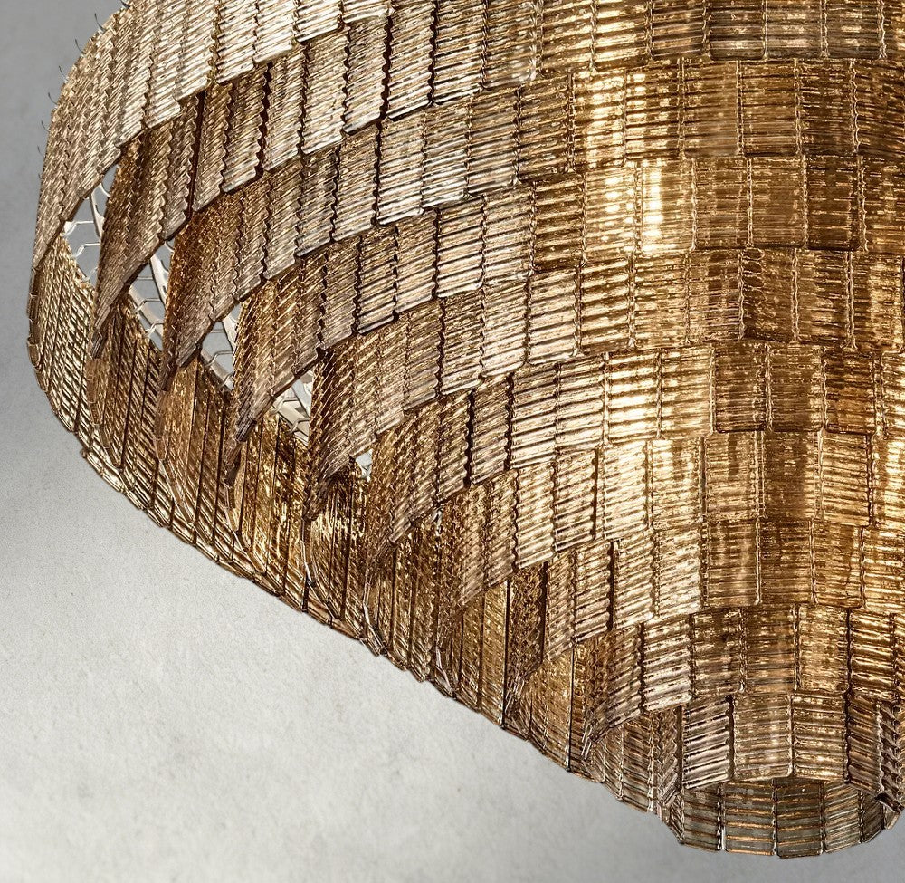 Sirene Smoke Glass Round Chandelier 41", 52", 65"-chandelier-Manorlights