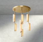Audubon Alabaster Round Chandelier 24", 40", 56"-Manorlights