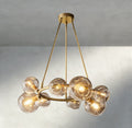 Bubble Clear Glass Round Chandelier-Chandelier-Manorlights