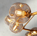 Bubble Clear Glass Round Chandelier-Chandelier-Manorlights