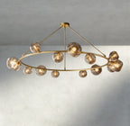 Bubble Clear Glass Round Chandelier-Chandelier-Manorlights