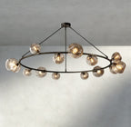 Bubble Clear Glass Round Chandelier-Chandelier-Manorlights