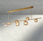 Bubble Clear Glass Linear Chandelier-Chandelier-Manorlights