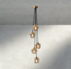 Bubble Clear Glass Cascade Pendant-Chandelier-Manorlights
