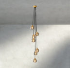 Bubble Clear Glass Cascade Pendant-Chandelier-Manorlights