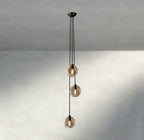 Bubble Clear Glass Cascade Pendant-Chandelier-Manorlights