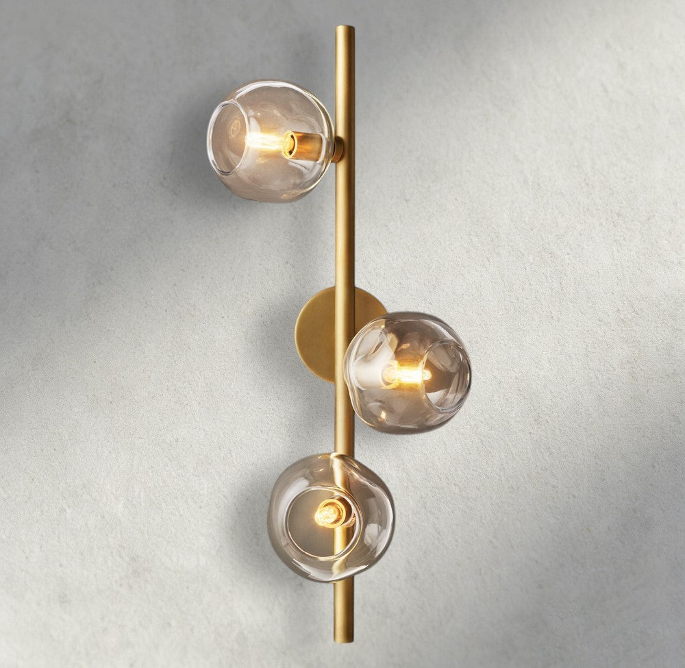 Bubble Clear Glass Cascade Sconce-Wall Sconce-Manorlights