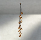Bubble Smoke Glass Cascade Pendant-Chandelier-Manorlights