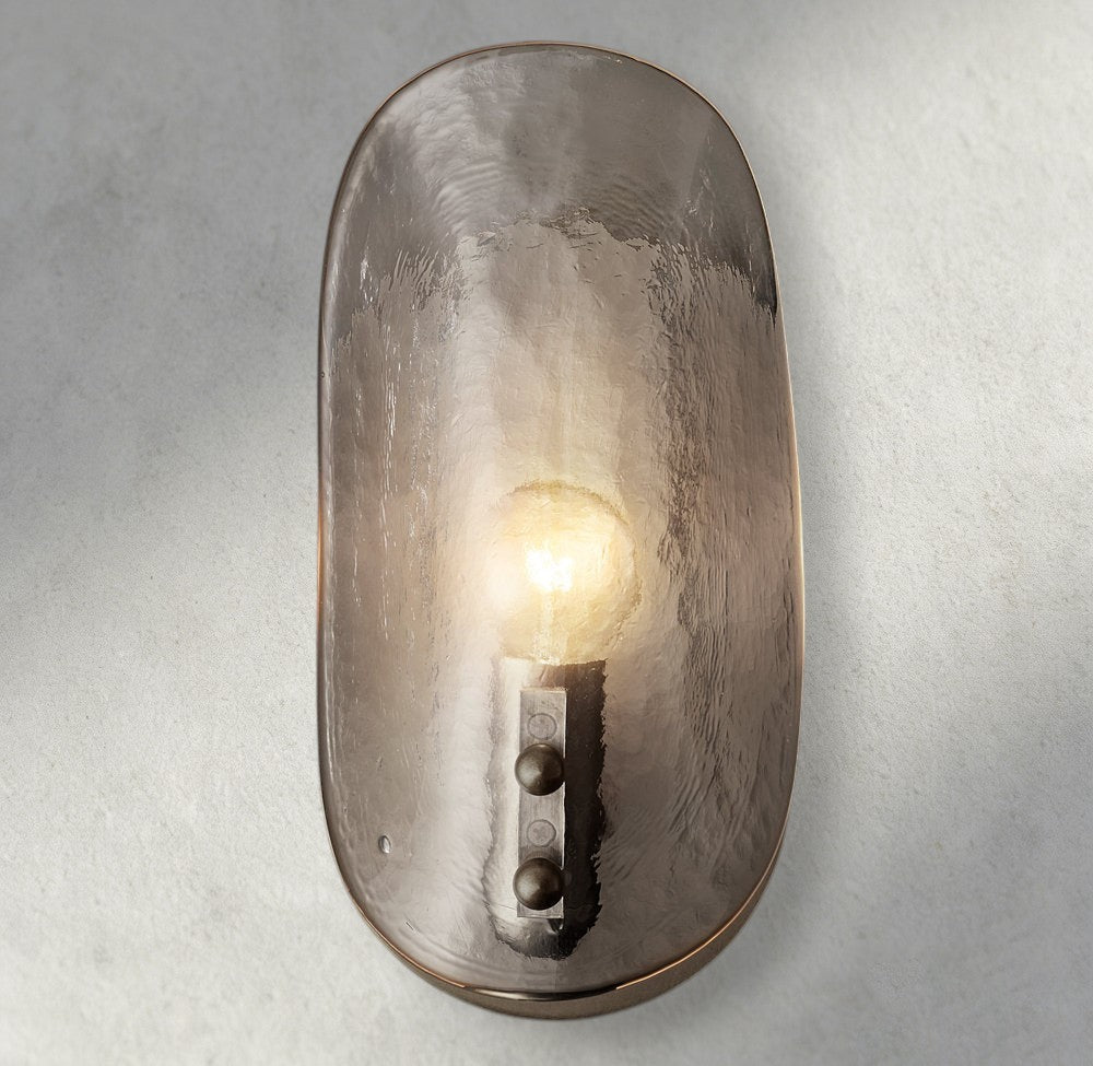 Shell Clear Glass Sconce-Wall Sconce-Manorlights