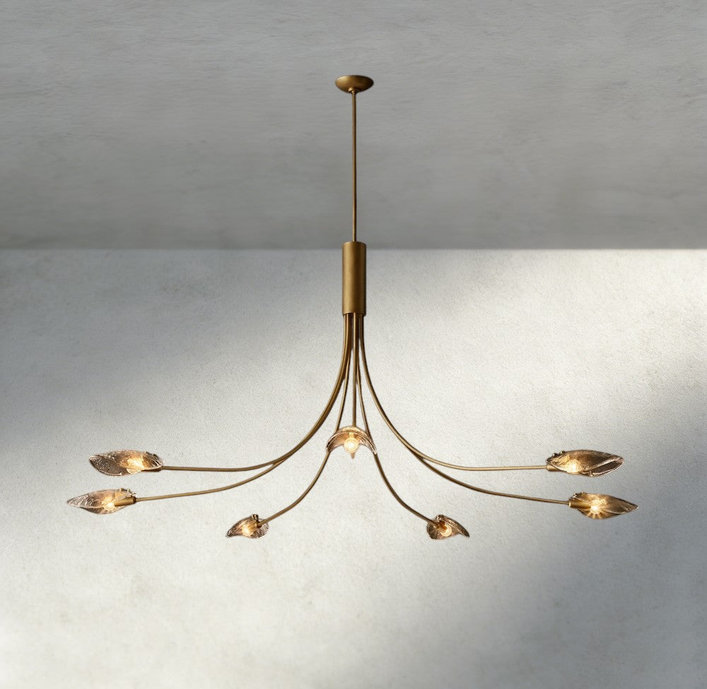 Shell Smoke Glass Chandelier-Chandelier-Manorlights