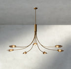 Shell Smoke Glass Chandelier-Chandelier-Manorlights