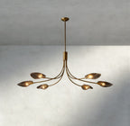 Shell Smoke Glass Chandelier-Chandelier-Manorlights