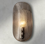 Shell Smoke Glass Sconce-Wall Sconce-Manorlights