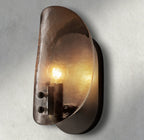 Shell Smoke Glass Sconce-Wall Sconce-Manorlights