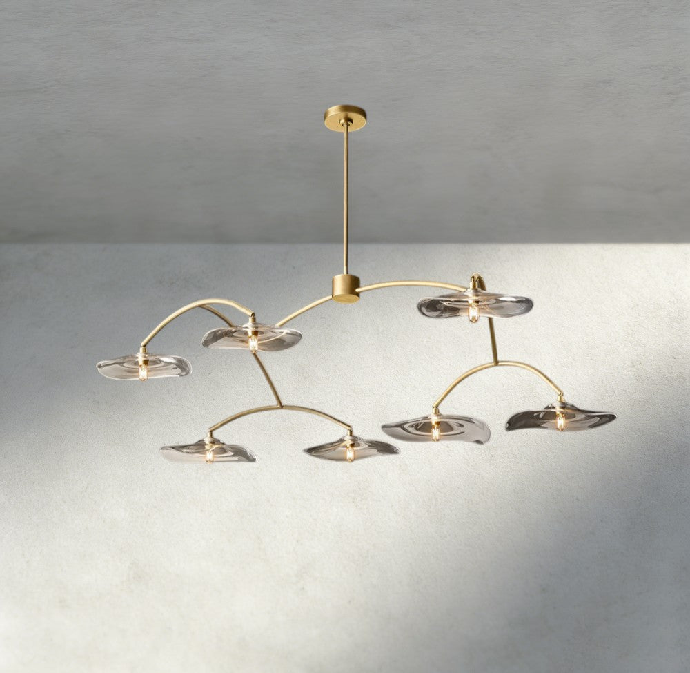 Lily Clear Glass Round Chandelier-Chandelier-Manorlights