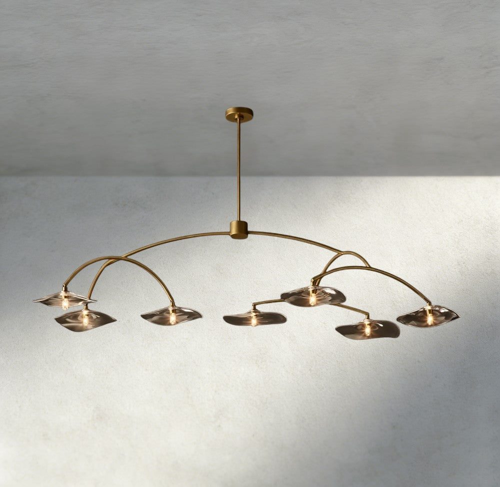 Lily Clear Glass Round Chandelier-Chandelier-Manorlights