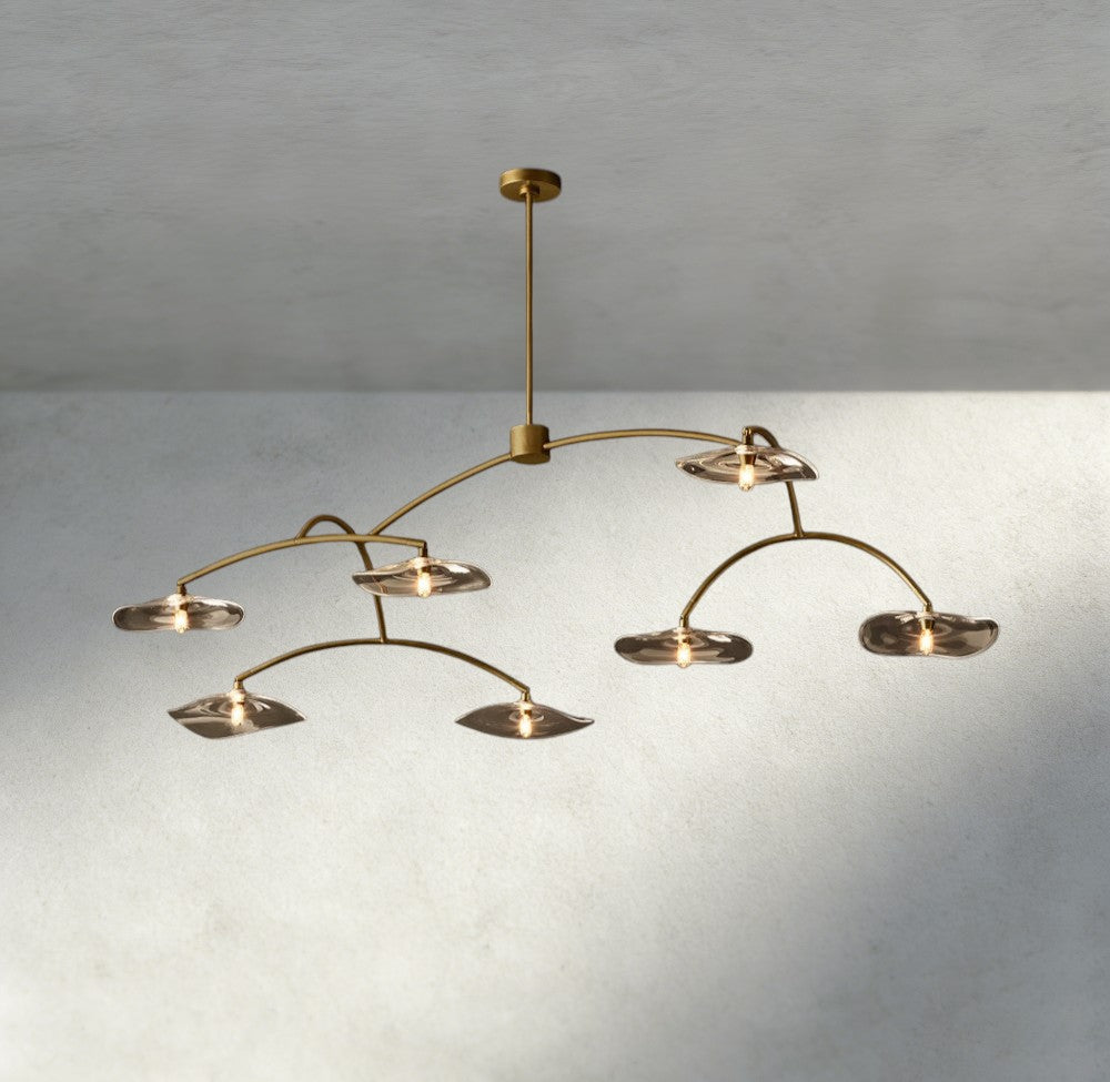 Lily Clear Glass Round Chandelier-Chandelier-Manorlights