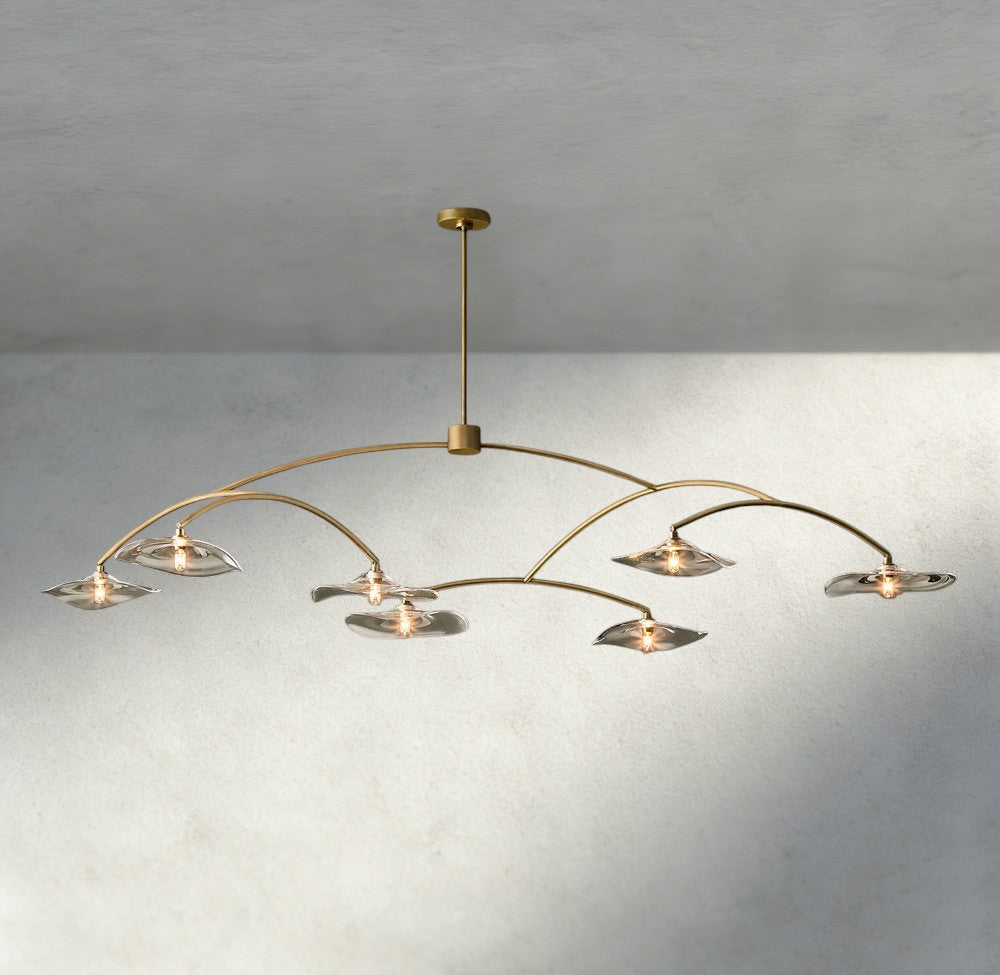 Lily Clear Glass Round Chandelier-Chandelier-Manorlights