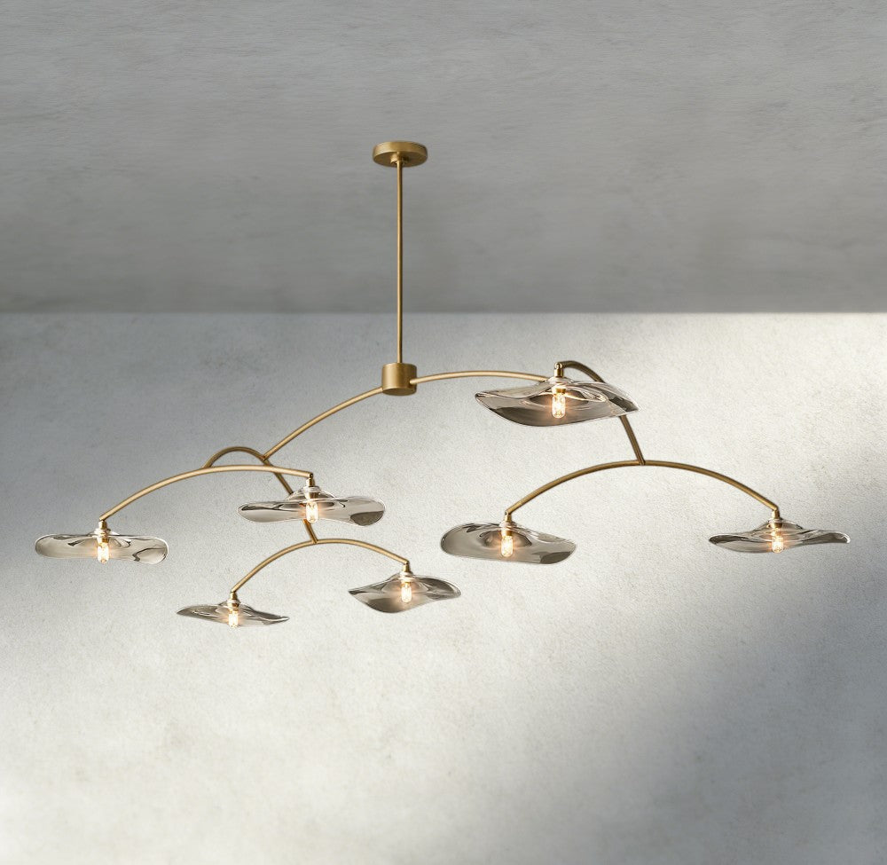 Lily Clear Glass Round Chandelier-Chandelier-Manorlights