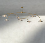 Lily Clear Glass Round Chandelier-Chandelier-Manorlights