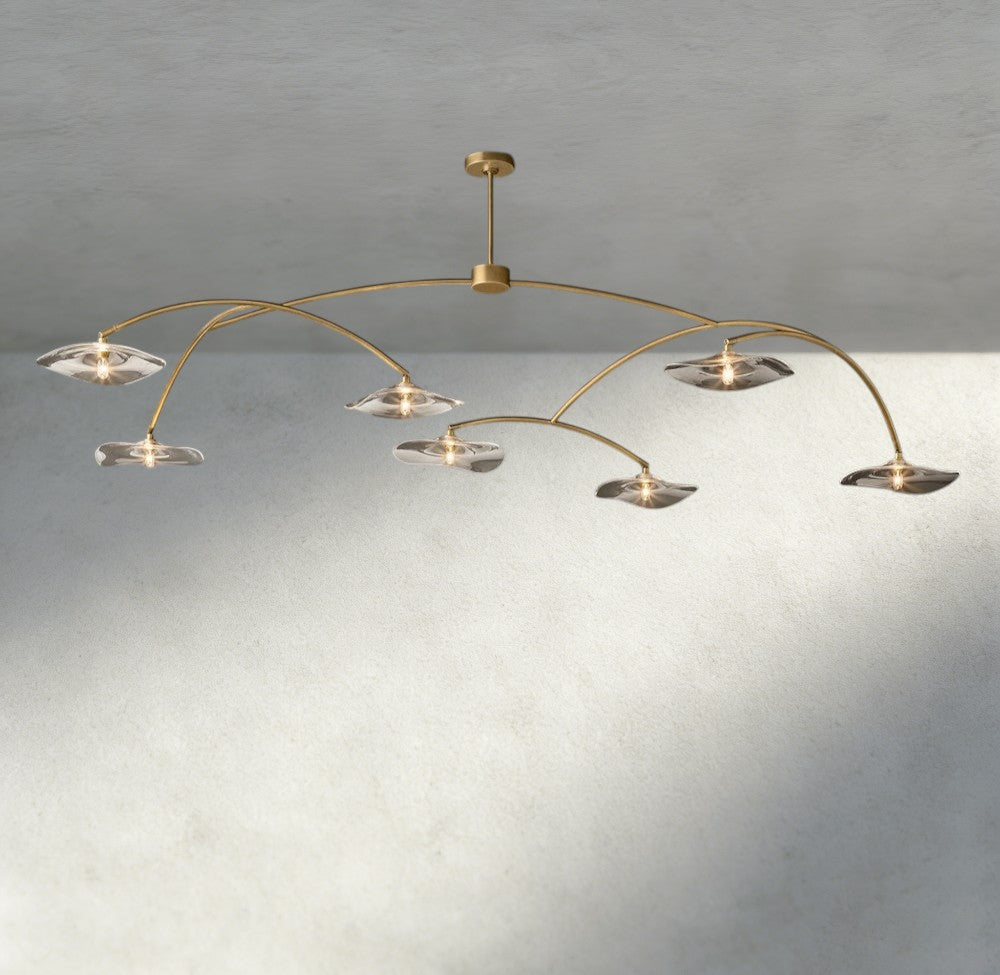 Lily Clear Glass Round Chandelier-Chandelier-Manorlights