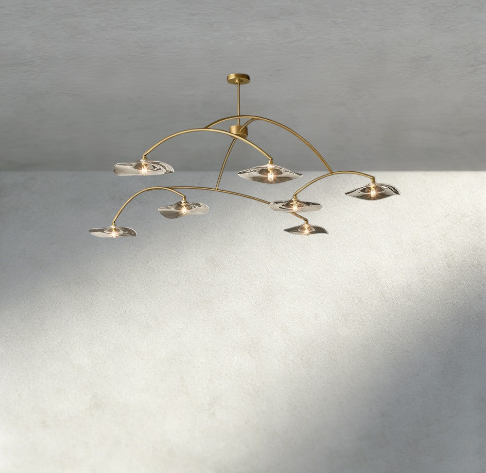 Lily Clear Glass Round Chandelier-Chandelier-Manorlights