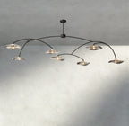Lily Clear Glass Round Chandelier-Chandelier-Manorlights