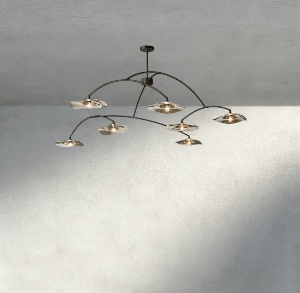 Lily Clear Glass Round Chandelier-Chandelier-Manorlights