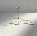 Lily Clear Glass Linear Chandelier-Chandelier-Manorlights