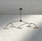 Lily Clear Glass Linear Chandelier-Chandelier-Manorlights
