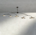 Lily Clear Glass Linear Chandelier-Chandelier-Manorlights