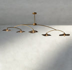 Lily Smoke Glass Linear Chandelier-Chandelier-Manorlights