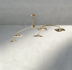 Lily Smoke Glass Linear Chandelier-Chandelier-Manorlights