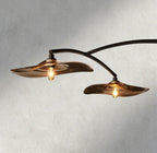Lily Smoke Glass Linear Chandelier-Chandelier-Manorlights