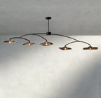 Lily Smoke Glass Linear Chandelier-Chandelier-Manorlights