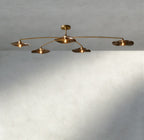 Lily Smoke Glass Flushmount-Flushmounts-Manorlights