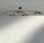 Lily Smoke Glass Flushmount-Flushmounts-Manorlights